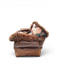Luxury FiouStar To Go Hundetragetasche Braun Orchidee