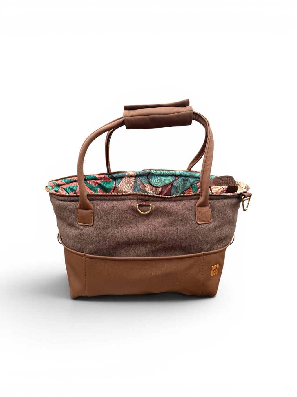 Luxury FiouStar To Go Hundetragetasche Braun Orchidee
