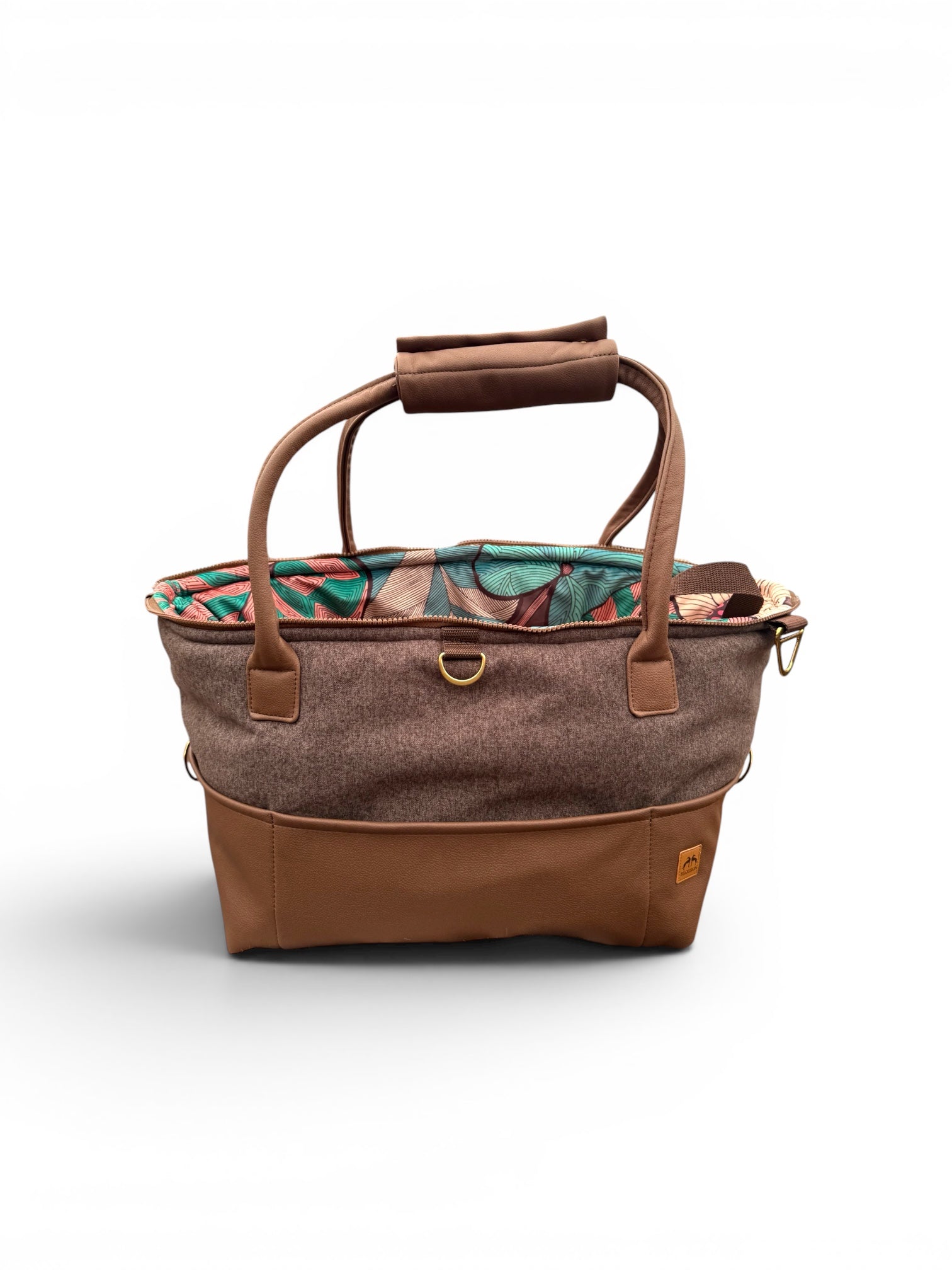 Luxury FiouStar To Go Hundetragetasche Braun Orchidee