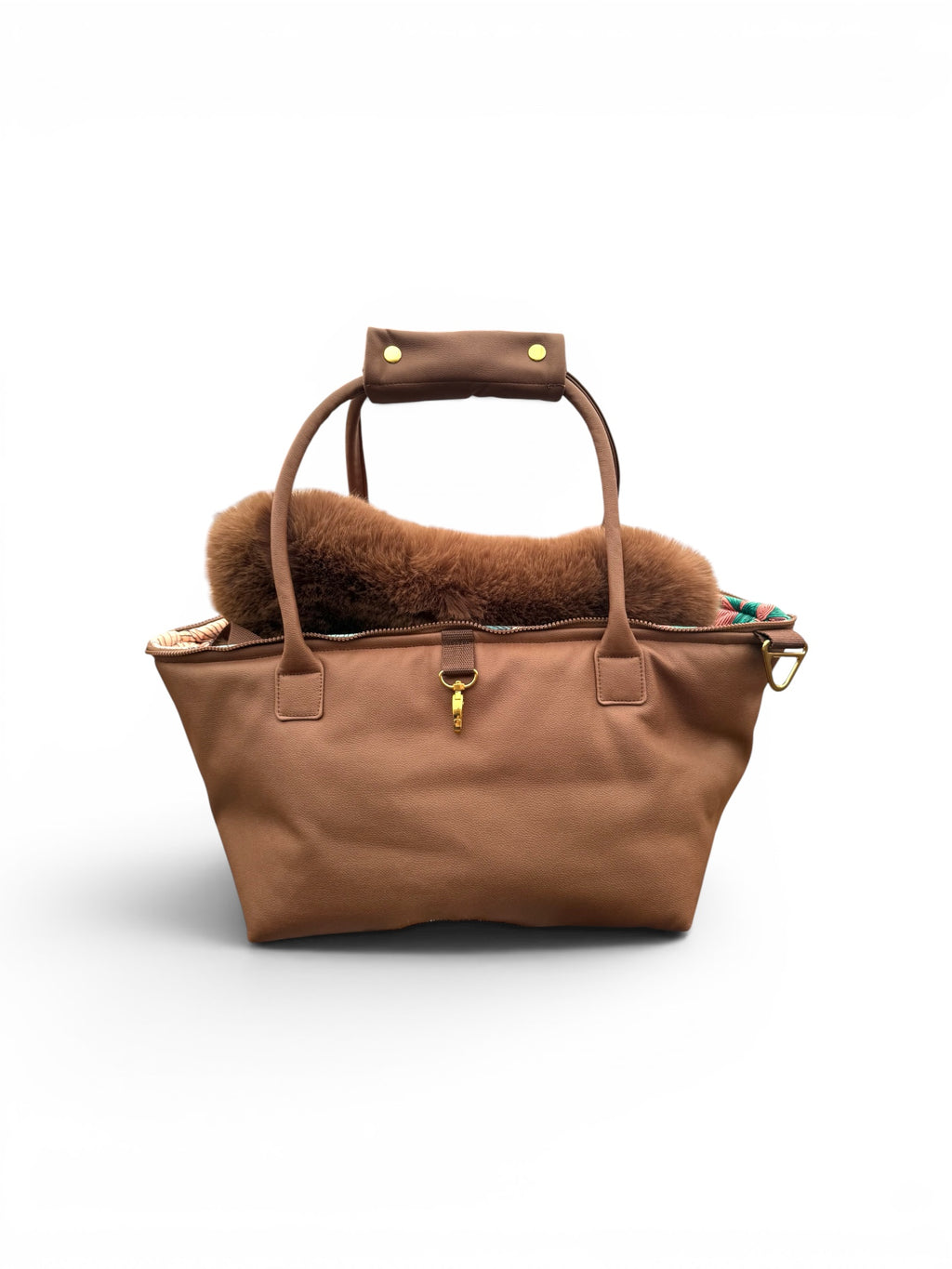 Luxury FiouStar To Go Hundetragetasche Braun Orchidee