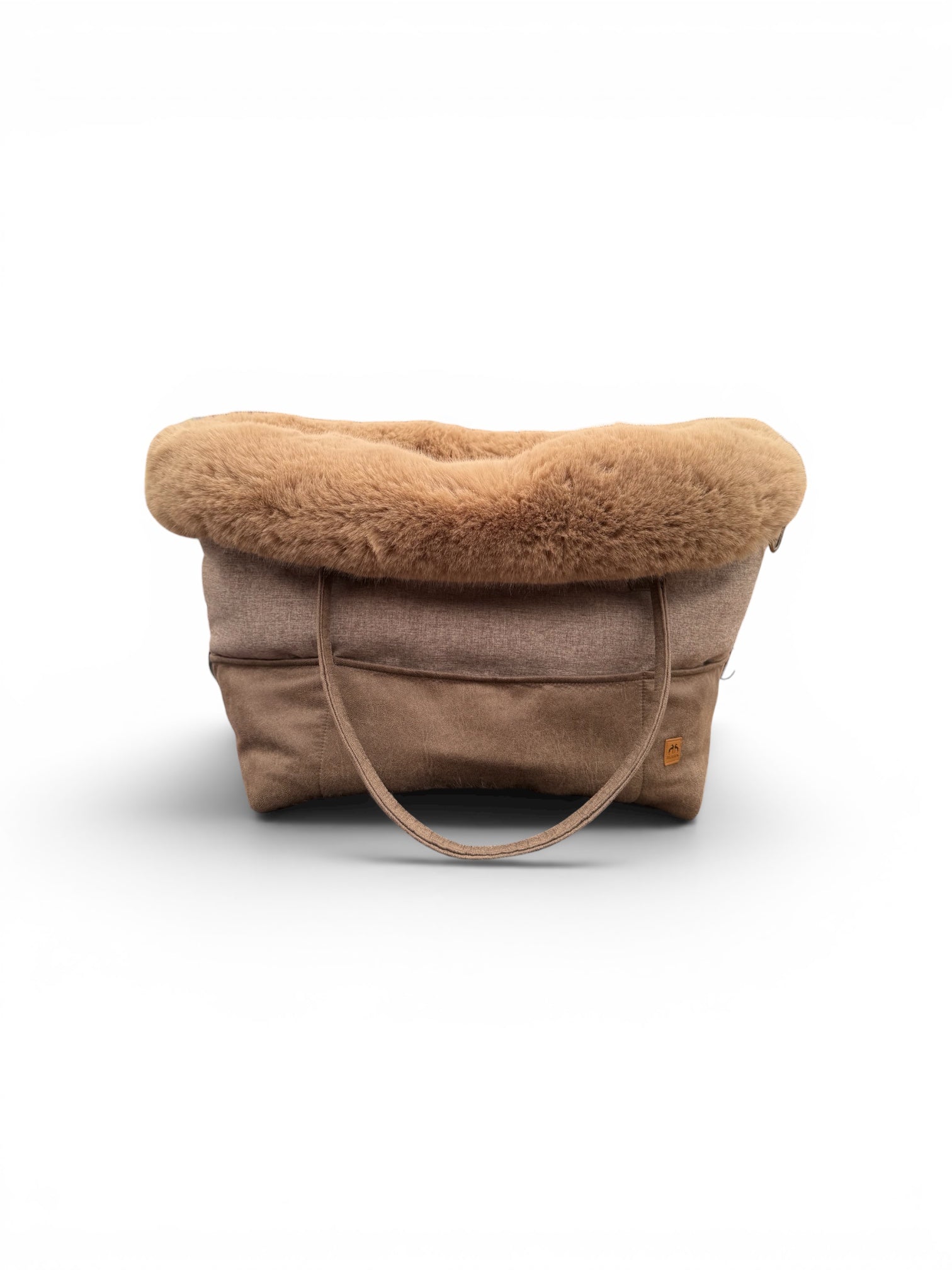 Luxury FiouStar To Go Hundetragetasche Waschleder Taupe