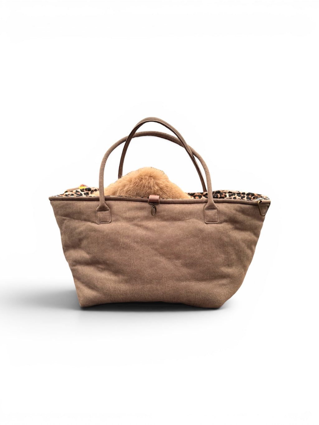 Luxury FiouStar To Go Hundetragetasche Taupe Loden Zebra