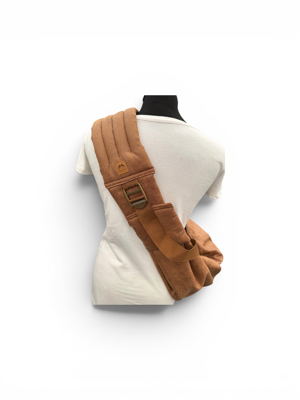 Crossbag 2 in 1 Hundetragetasche Waschleder Cognac