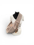 Crossbag 2 in 1 Hundetragetasche Loden Optik Taupe