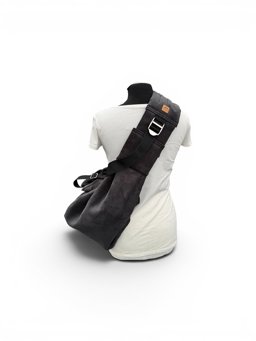 Crossbag 2 in 1 Hundetragetasche Dunkelgrau