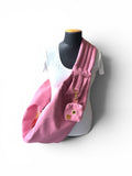 Crossbag 2 in 1 Hundetragetasche Loden Optik Rosa