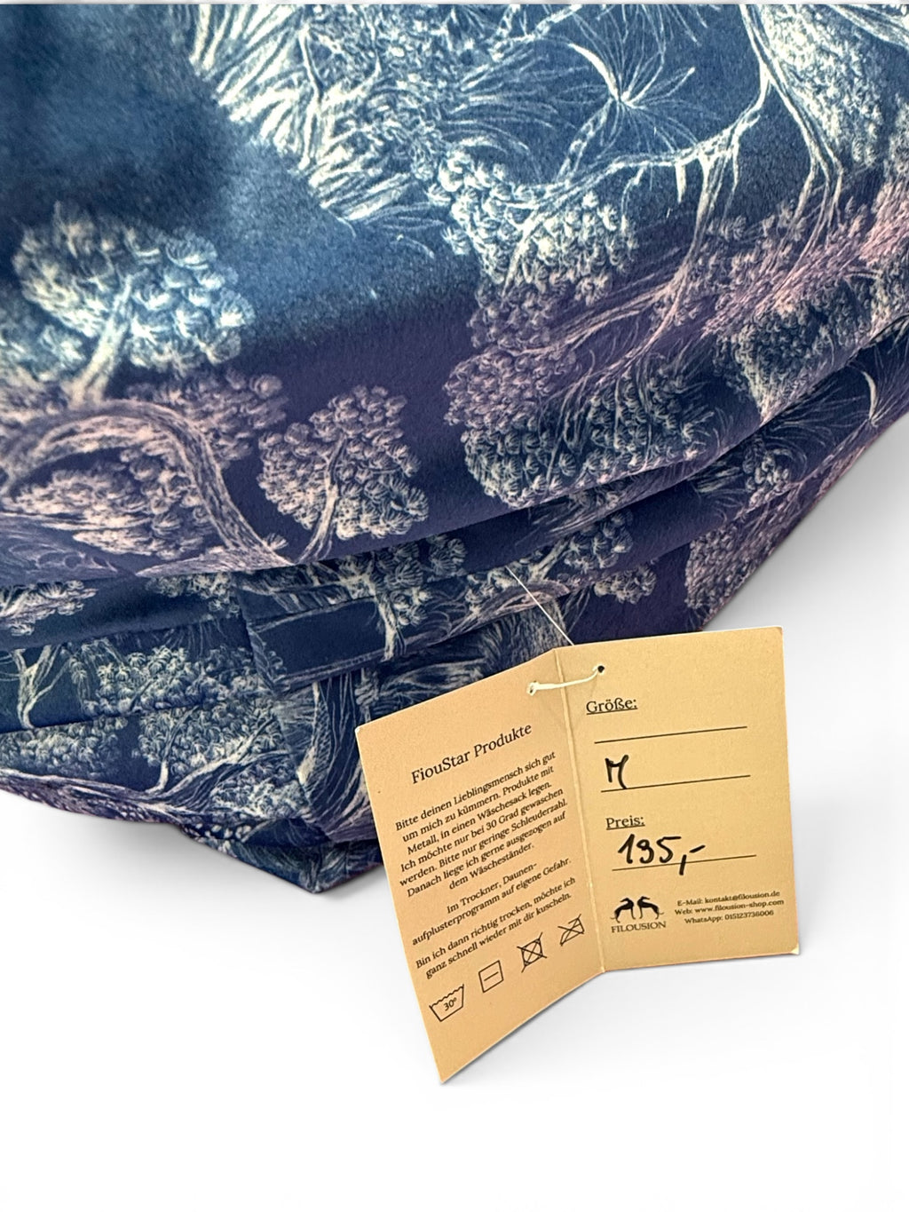 Special Kuschelhöhle Jungle Blau Velour M