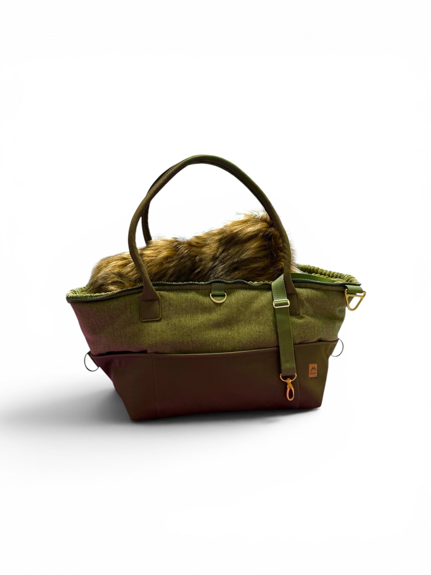Luxury FiouStar To Go Hundetragetasche Grün
