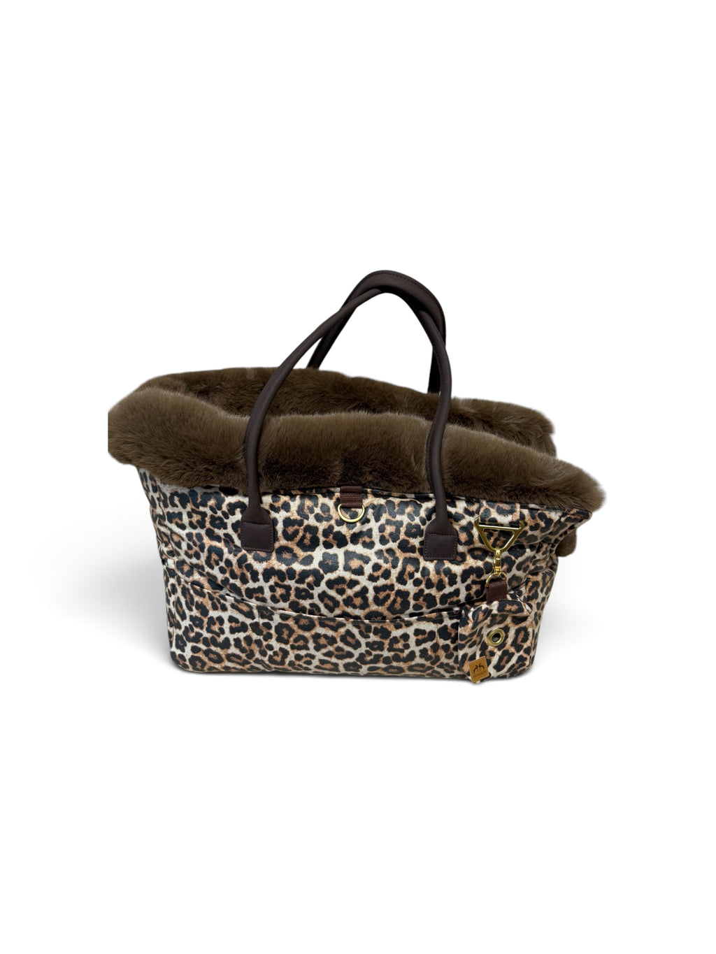 Luxury FiouStar Swing Hundetragetasche Leo Love Braun