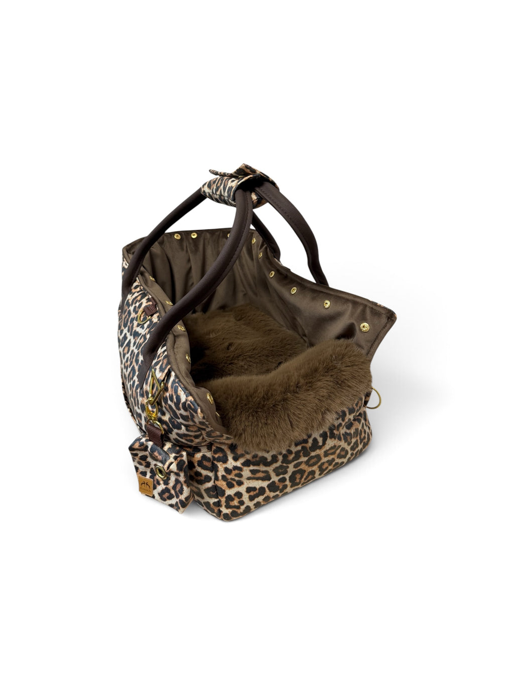 Luxury FiouStar Swing Hundetragetasche Leo Love Braun
