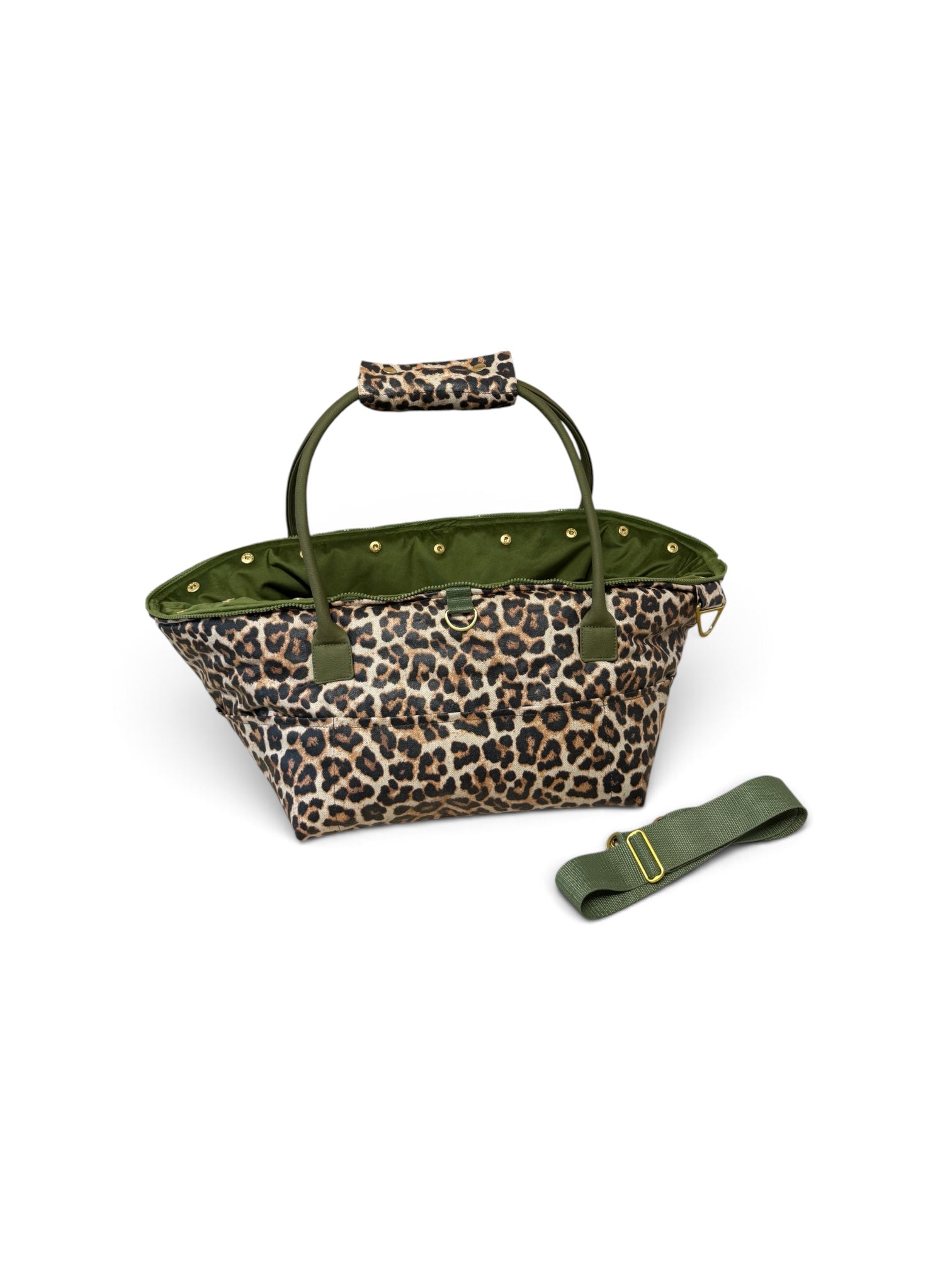 Hundetragetasche Anfertigung FiouStar Fly & Travel Leo Love Grün