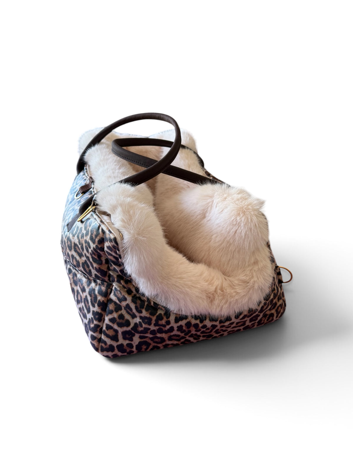 Luxury FiouStar Swing Hundetragetasche Leo Love Braun
