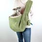 Preview: Hundetragetasche FiouStar Cross Cord Green