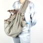 Preview: Hundetragetasche FiouStar Cross Cord Grey