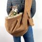 Preview: Hundetragetasche FiouStar Cross Cord Braun.