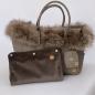 Preview: Luxushundetasche FiouStar Swing Nappa Taupe.