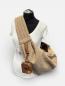 Preview: Hundetragetasche FiouStar Cross 2 in 1 Lodenlook Beige/Cognac