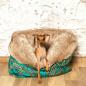 Preview: Kuschelhöhle Fiou Star Royal Ginkgo Türkise