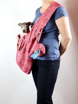 Preview: Hundetragetasche FiouStar Cross Hobobag Summer Custo Pink