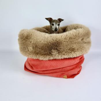Kuschelhöhle FiouStar Royal Cord Pink deluxe