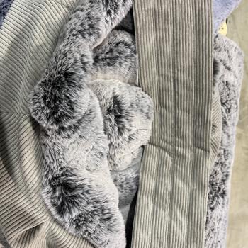 Preview: Hundetragetasche FiouStar Cross Cord Grey