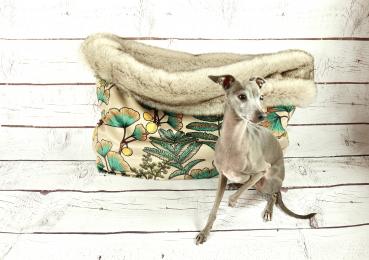 Kuschelhöhle FiouStar Royal Ginkgo Beige