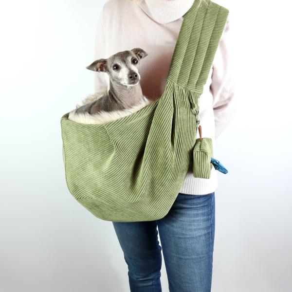 Hundetragetasche FiouStar Cross Cord Green
