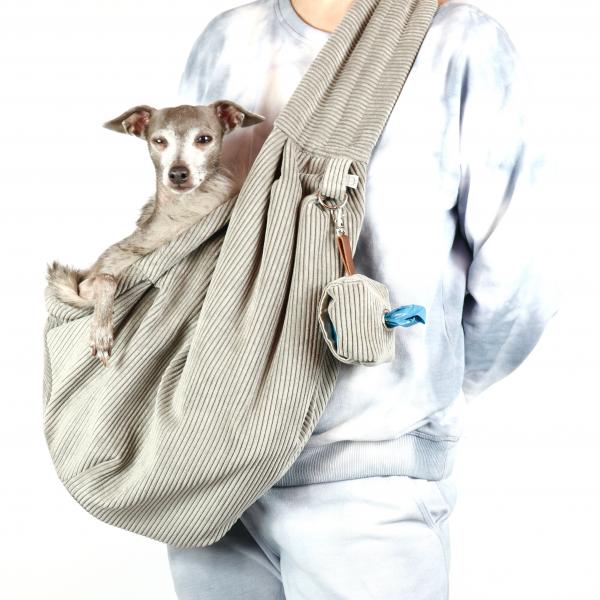 Hundetragetasche FiouStar Cross Cord Grey