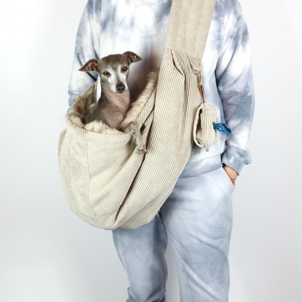 Hundetragetasche FiouStar Cross Cord Beige