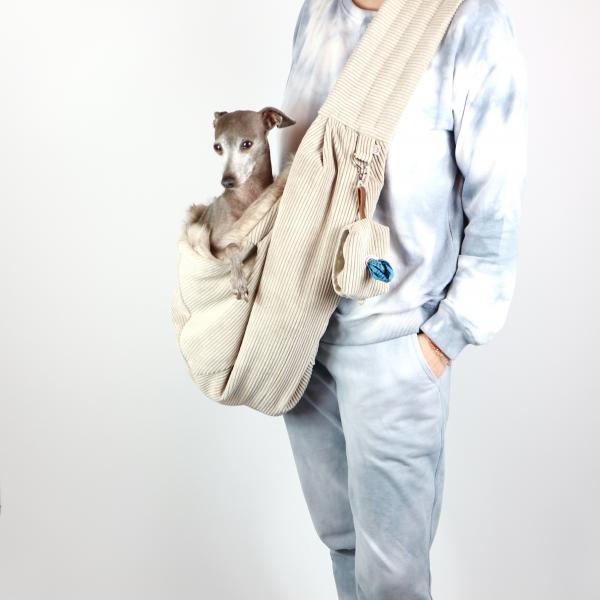 Hundetragetasche FiouStar Cross Cord Beige