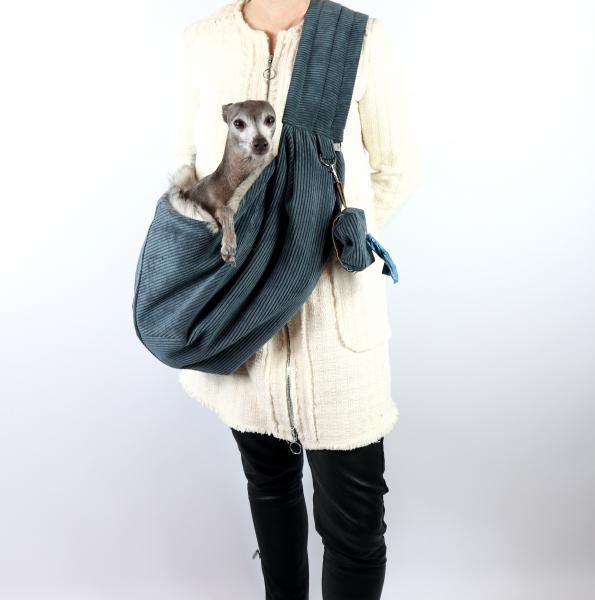 Hundetragetasche FiouStar Cross Cord Blue