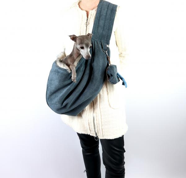 Hundetragetasche FiouStar Cross Cord Blue